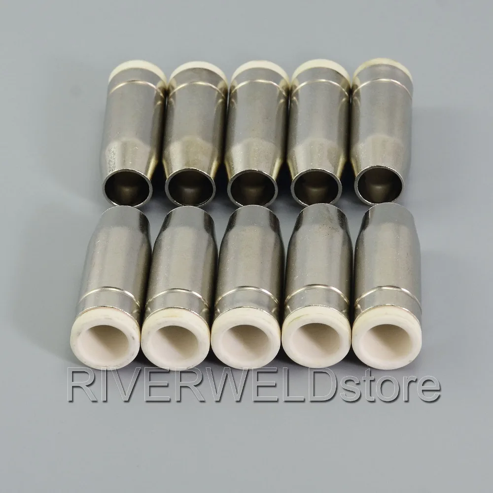 MB15 MIG MAG Co2 Welding Torch Conical Nozzle Shield Cup With Ceramics High Temperature Part