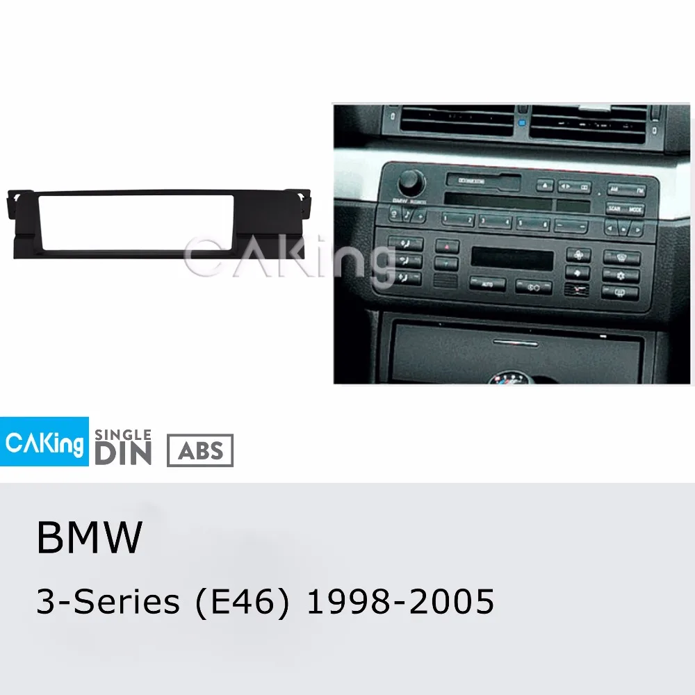 BMW E46 Single DIN CD Radio Stereo Facia Fascia Adaptor Plate Panel Fitting Kit 