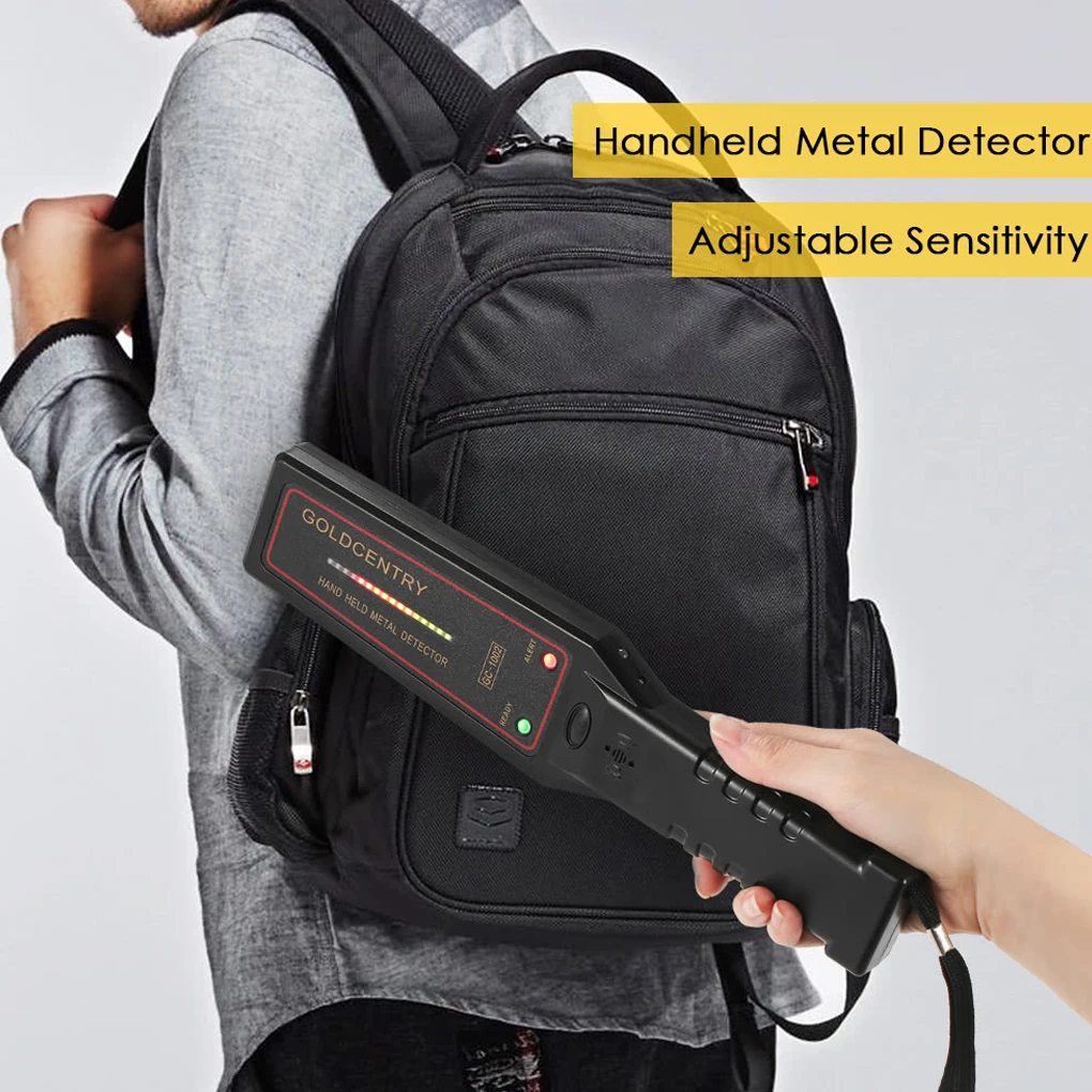 

New GC-1002 Handheld Metal Detector Safety Inspection Instrument High Sensitive Security Scanner 295*68*28mm