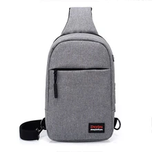 FGGS DINGXINYIZU Мужская Внешняя USB зарядка и отверстие для наушников Холщовая Сумка