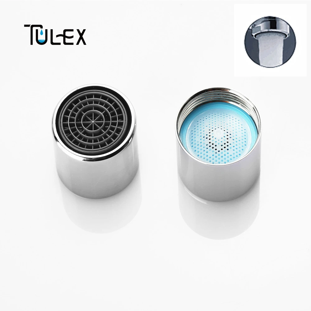 

TULEX Water Saving Faucet Aerator 22mm Female Thread 8L Spout Bubbler Crane Nozzle Attachment Filter Accessory Faucet Connector