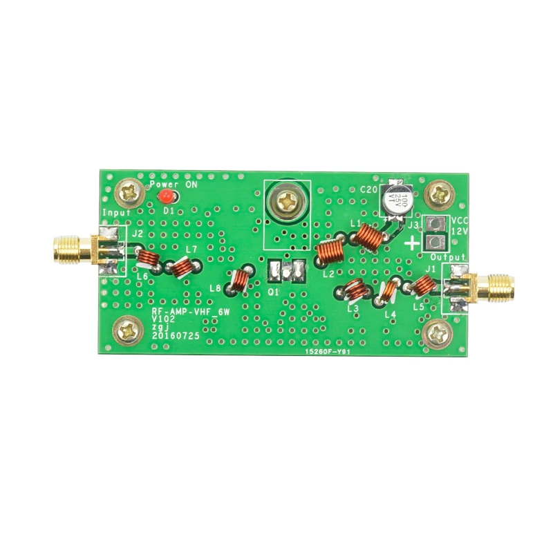 AIYIMA 88-108 МГц 6 Вт УКВ усилитель мощности отделка доска для fm-передатчика радиочастотной радиосвязи с радиатором