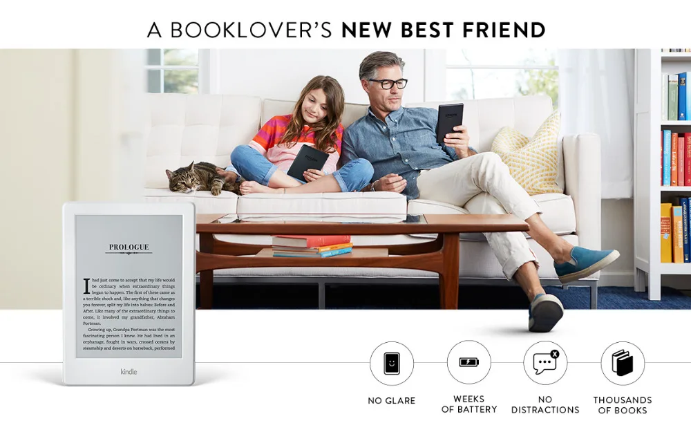 Электронная книга kindle 8 поколения 2016 белая электронная устройство для чтения