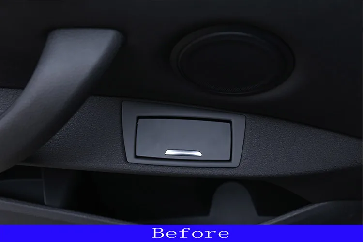 ABS Chrome Center Central Navigation Panel Frame Cover Trim Sticker For X1 F48 2016 2017 Car Accessories Carbon fiber