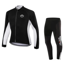 WOLFKEI Осенняя гоночная одежда для велоспорта с длинным рукавом Джерси костюм для велосипедистов Ropa Ciclismo Maillot велосипедная одежда с длинным рукавом велосипедная одежда# WK2559