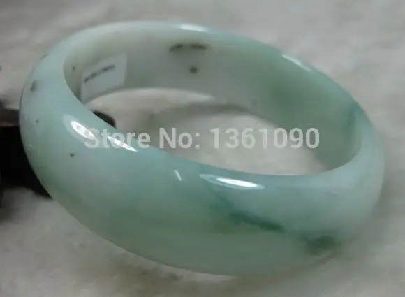 Wyanshun 00675 натуральный класс &quotA&quot красивый зеленый k браслет 59 мм (A0429)|bangle bracelet|natural