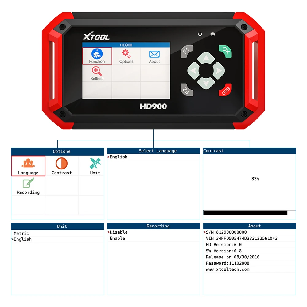 XTOOL Новое поступление HD900 Eobd2 OBD2 подключению CAN шины Авто Heavy Duty диагностический
