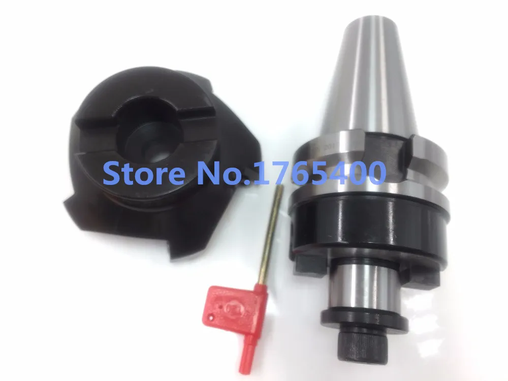 

New BT40 FMB22 45mm M16 holder+ SE-KM12-45 degree face mill cutter KM12 50-22-4T + 10pcs SEKT1204 steel carbide inserts