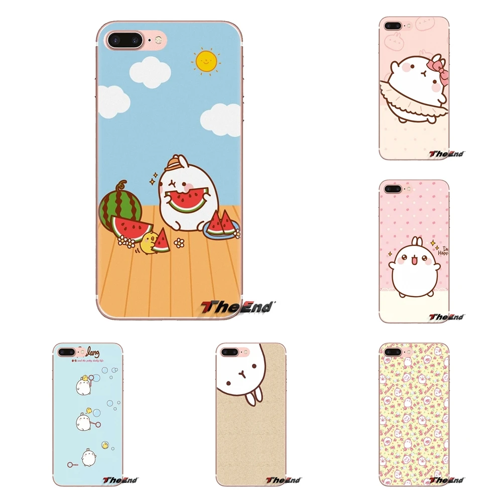 

For Xiaomi Redmi 4A S2 Note 3 3S 4 4X 5 Plus 6 7 6A Pro Pocophone F1 Phone Cover Housing Korea Cartoon Potato molang Pink Animal