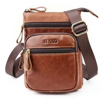 

New Men's Vintage Genuine Leather Cowhide Shouler Messenger Crossbody Belt Fanny Waist Bag Wallet Belt Pouch Bags