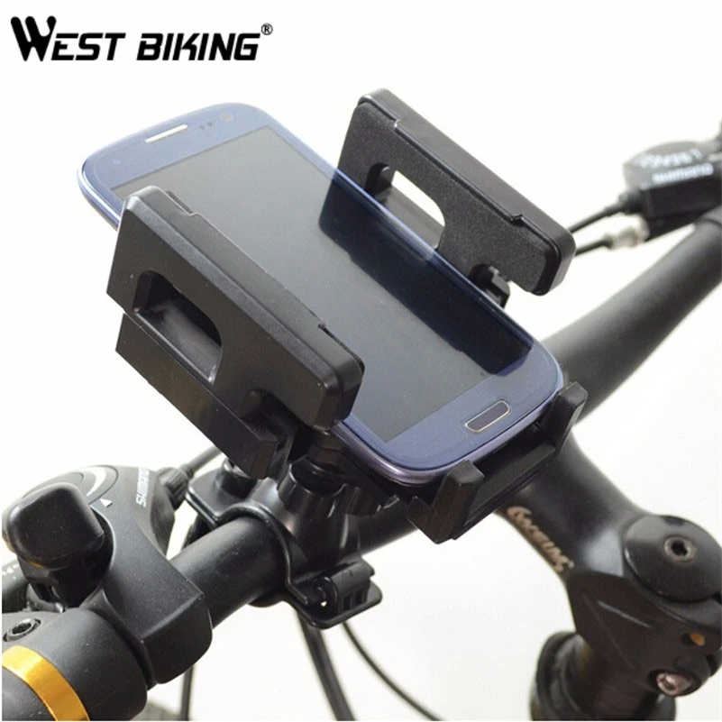 Держатель для телефона WEST BIKING Bike Универсальный Регулируемый горный вращающийся
