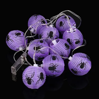 

Dropshipping 2.3M 10LED Purple String Lights For Halloween Party Decor Halloween Light