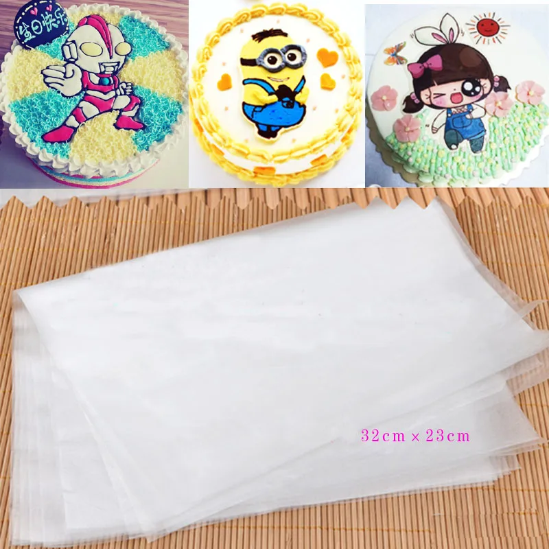 

Cake Baken 3D Transfer paper glutinous rice edible sugar paper packaging 23*33cm 50PCS/Lot Glutinous rice Packing Paper