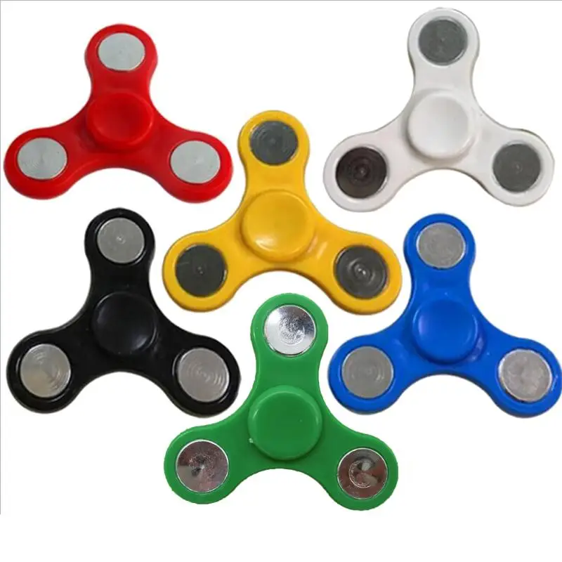 Забавный пластиковый подшипник Tri-Spinner ABS EDC ручные Спиннеры для аутизма и СДВГ Спиннер антистресс детские игрушки с длительным вращением