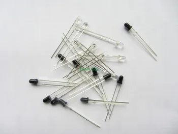 

100pairs LED 3mm 940nm IR Infrared Emitting & Receiving Diode Round Tube Light