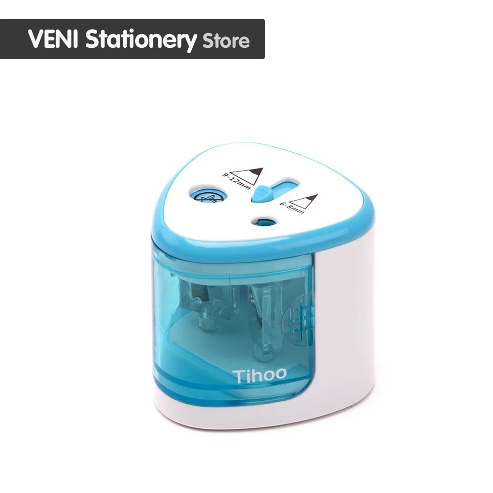 

Automatic Electric sharpener Blue pencil stationery pencil sharpener Student School Pen Knife Supplies Office school-supplies