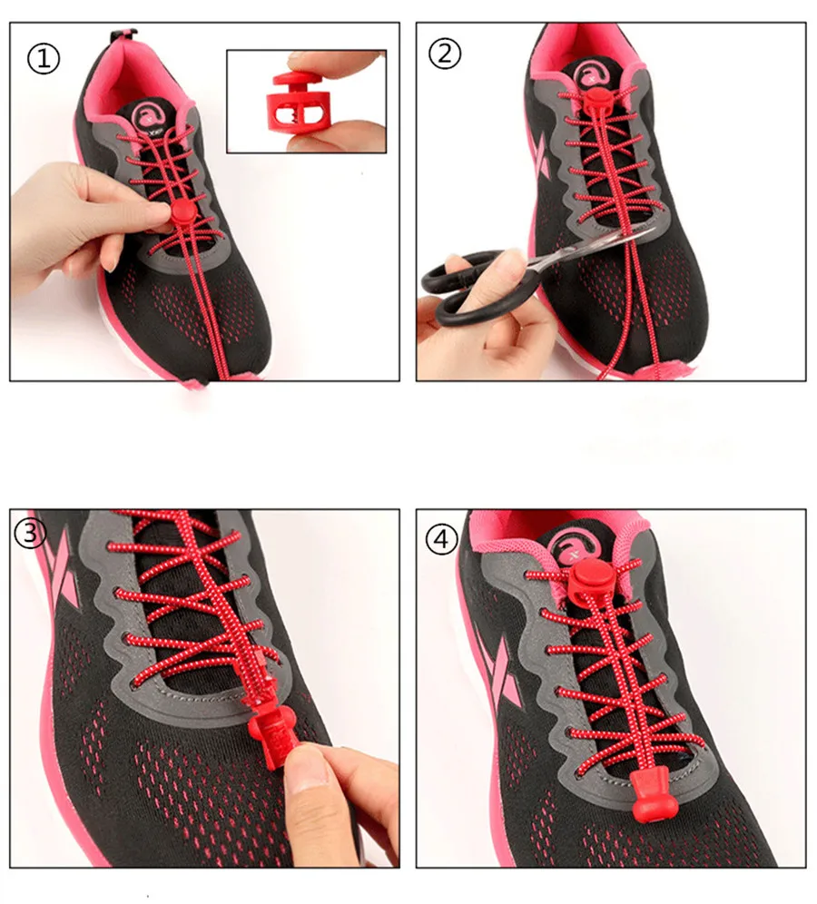 Ленивые эластичные растягивающиеся шнурки для кроссовок эластичная обувь ботинки со шнурками кружевные шнурки подходят для бега/триатлона