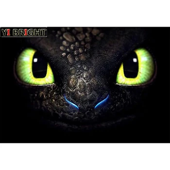 

3D Square/Round Drill,5D DIY Diamond Painting "How To Train Your Dragon" Diamond Embroidery Cross Stitch Rhinestone Decorate GT