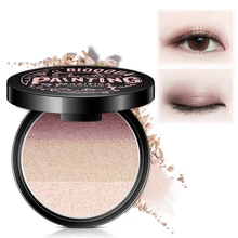 

2018 New Promotion Glitter Three Color Embellish High Light Eyeshadow Natural Three-dimensional Eye Makeup Uniform Not Dizzydo