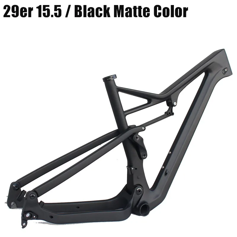 29er 15.5 black matt 27.5er плюс полный Треугольная рама подвески горного велосипеда 27.5er крепежная рама для горного велосипеда 15," 17,5'' 19 ''21" 148*12 горный велосипед Bicicletas - Цвет: 29er 15.5 black matt