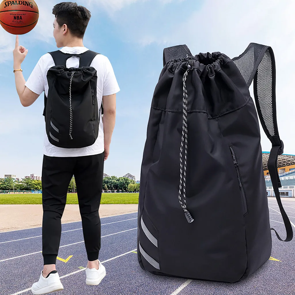 Простые большого объема мужской рюкзак для путешествий баскетбольная тренировочная сумка рюкзак балка карман фитнес спортивный мужской