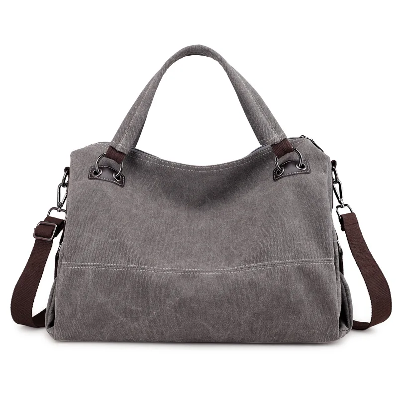 Womens Shoulder Bag Female Large Tote Bags Casual Canvas Bag Women Plain Crossbody Handbag for ...