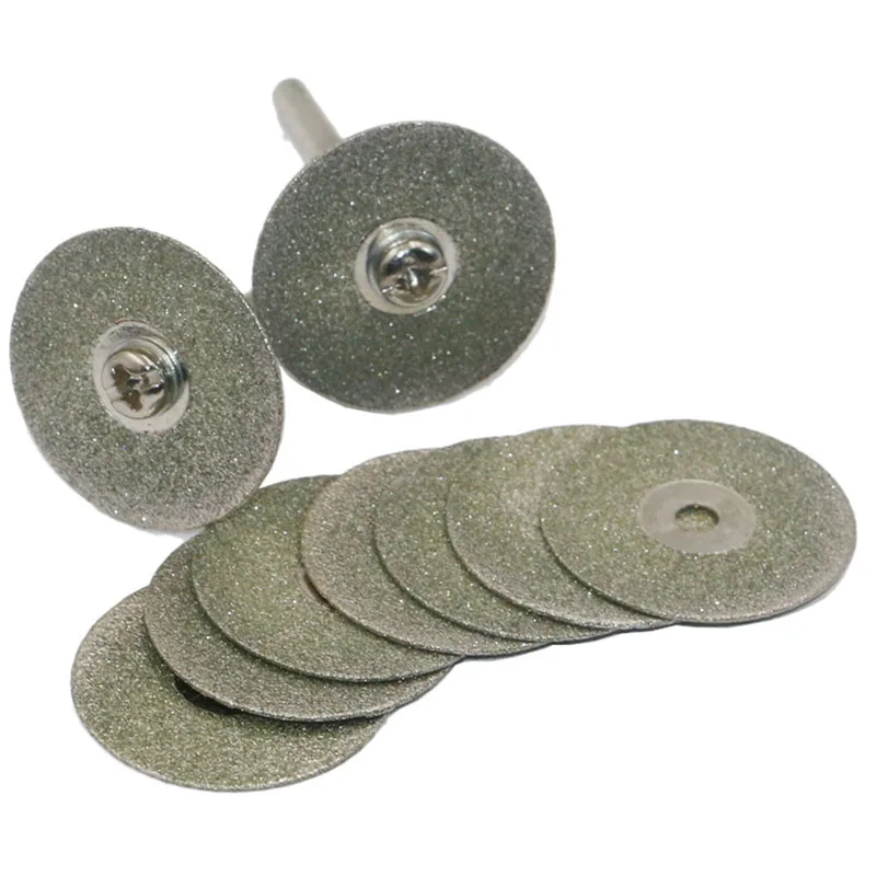 

10pcs/set Mini HSS Rotary Tool Saw Blades For Metal Cutter Power Set Wood Cutting with 2 Rods for woodworking tool accessories