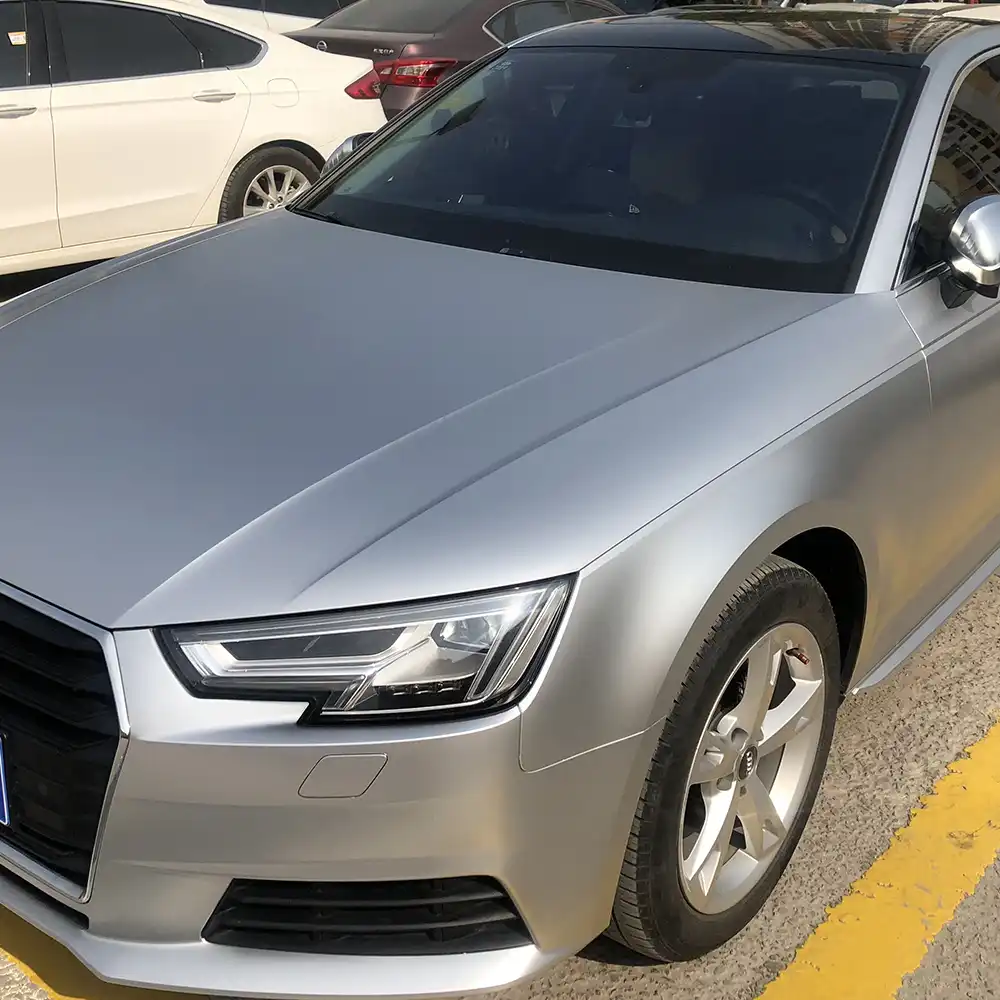 Silver Lightning Matte Wrap Vinyl Car Wrapping Film Car Body Self Adhesive Film With Air Bubble Free Matte Foil 152cmx200cm Car Stickers Aliexpress