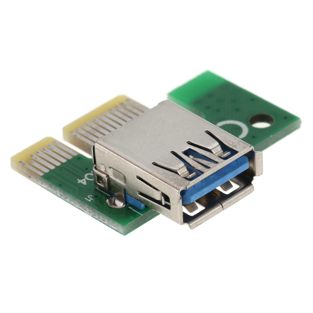 5 шт. USB 3,0 PCI-E PCI Express 1x to 16x удлинитель Riser Board Card Adapter с кабелем питания SATA и usb-кабелем