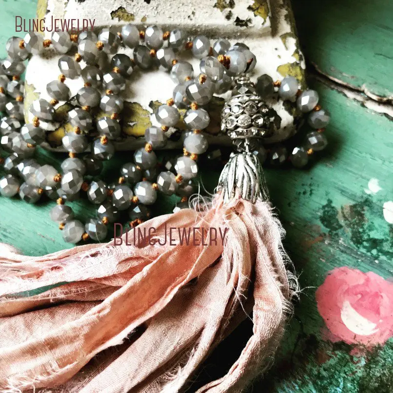 20190301-NM11313-soft pink blush sari silk tassel holiday style accessory unique gift jewelry sparkle bling tassel jewelry_4