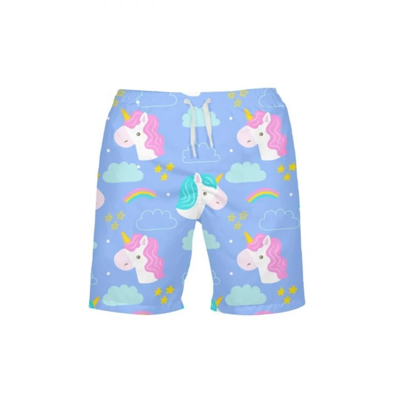 

Unicorn Men Shorts Modis Casual Pants Summer Vacation Beach Swiming Short bermudas masculina de marca