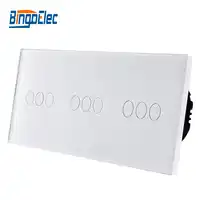 Bingo elec EU stil touch schalter, Normalen 9 gang 1way kristall glas panel touch licht schalter, AC110-250V Heißer Verkauf