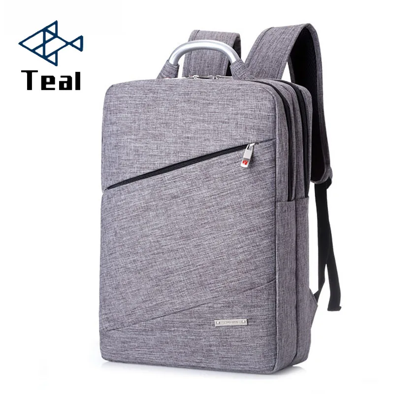 

2017 New metal portable fashion business men and women backpack laptop Student travel backpack Designer multi-function backpack