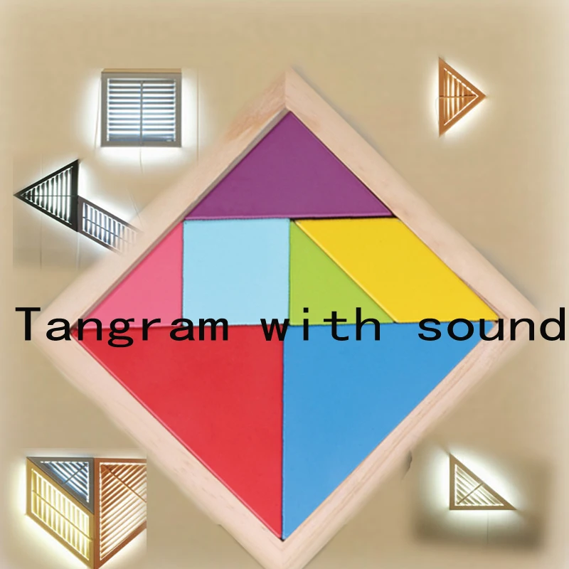 

Game props Tools Tangram unlocked and with sound Reality Room Escape props puzzle Trigger unlock tool