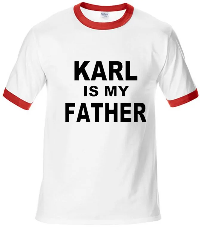 Karl Is My Father Fashion Raglan Sleeve T shirt Men's Shirt T shirt