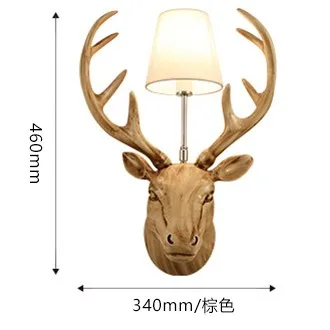 Настенные светильники с оленьими рогами в стиле ретро из смолы, белый, черный, коричневый крепеж для настенных светильников, домашнее освещение для ресторана, кафе, паба, бара, клуба