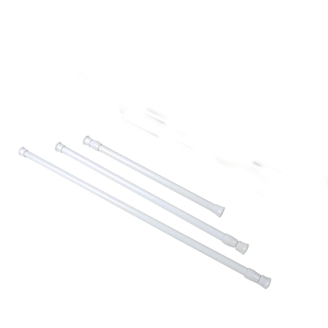 

High Carbon Steel Adjustable Rod Tension Bathroom Curtain Extensible Rod HangerP1