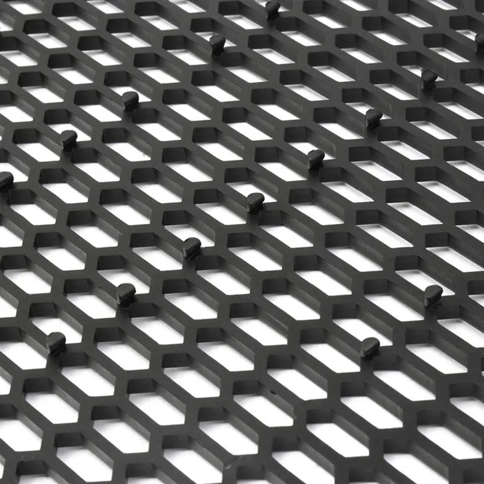 ABS Пластик автомобиля сетки переднего бампера Решетка Обложка Универсальный прочный автомобиль сетки гриль автомобильный черный решетка чистая