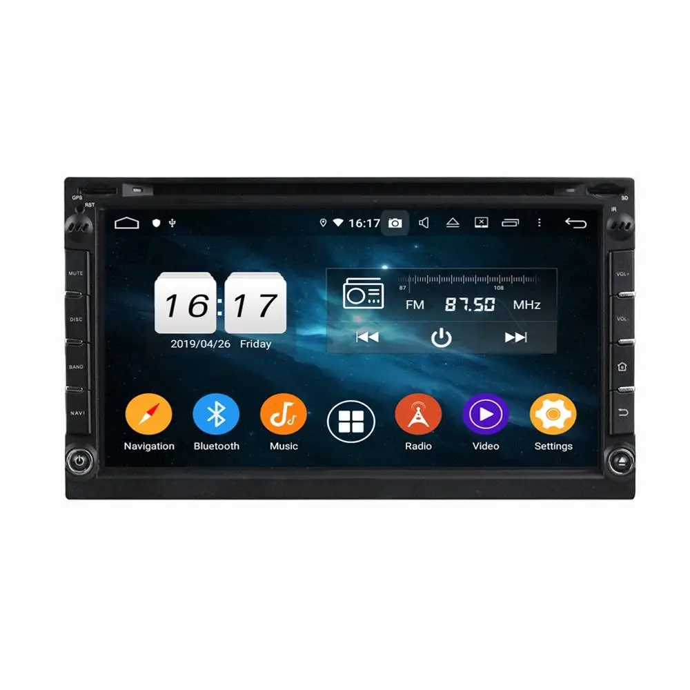 Top Android 9.0 Octa Core 2 din 6.95" Universal Car Radio DVD GPS With Bluetooth 4.2 3G/4G WIFI 4GB RAM 32GB ROM TV USB Mirror link 1