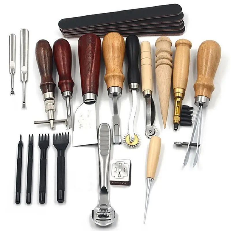 Buy Adeeing 18PCS Leather Craft Punch Tool Set DIY