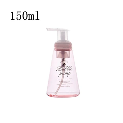 Soap Dispenser Foaming Bottle Mousses Facial Cleanser Bottle Shampoo Shower Gel Foam Pump Bottle 150/300ml - Цвет: 150ml pink