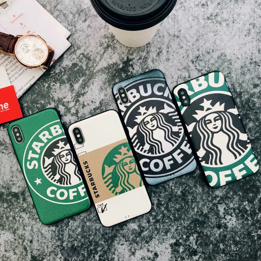 

Hazy beauty For iPhone X Case Luxury Coffee Cup Silicone Soft Matte Phone Cases For iphone XS XR XSMAX 6S 6 7 8 plus Back Cover