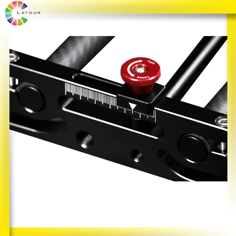 Latour 120 cm Professional carbon fiber parallax slider for DSLR camera, video recorder, studio shooting, commercial shooting