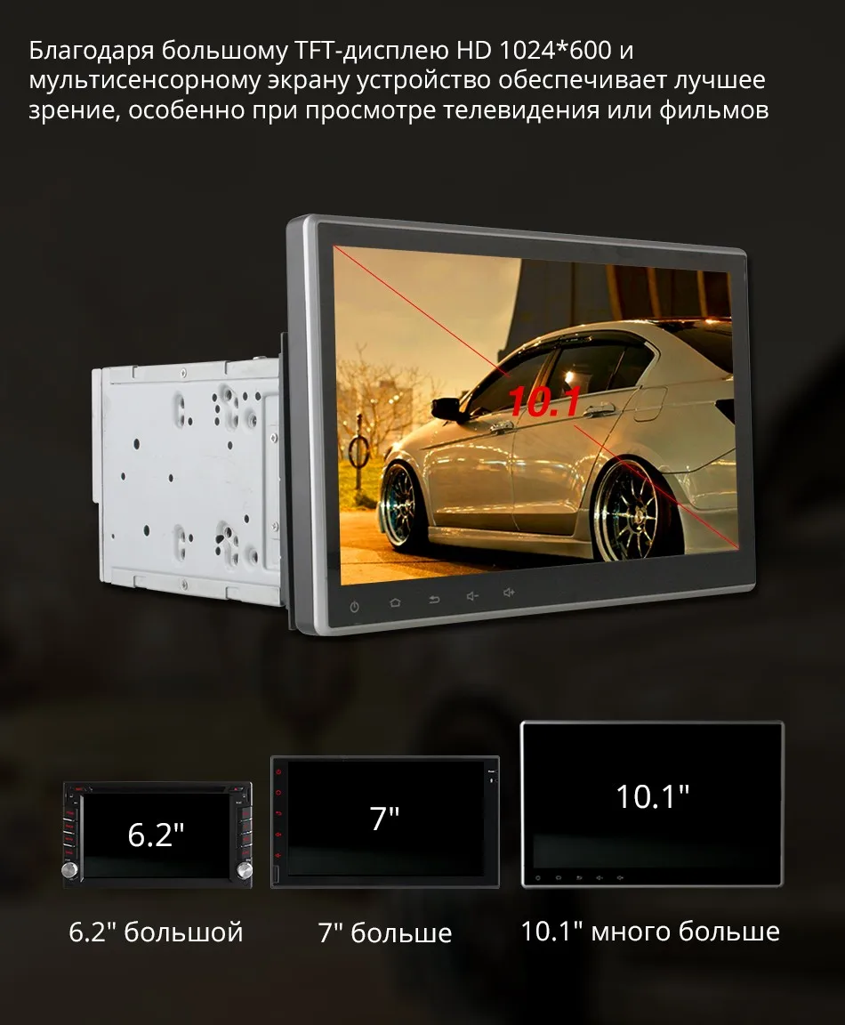 Ownice C500 2Din 10,1 дюйма HD android 6,0 8-ядерный универсальный автомобильный Радио Стерео dvd-плеер gps навигации TPMS DAB 4G LTE Carplay