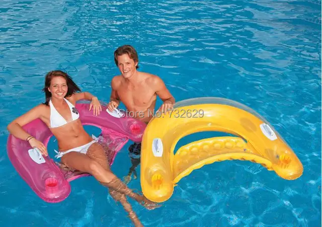 Intex Inflatable Floating Pool Chair Handle Row Intex Inflatable Floating Pool Chair Handle Row Bed Lounge Suitable For Less Than