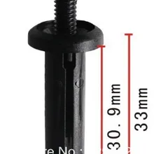 100 шт.,, нажимной фиксатор для GM для Ford для Chrysler 1987-On 101955 N805026 для Chrys: 4696488,6503163 Авто зажимы