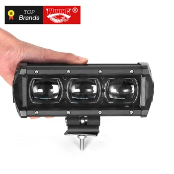 

WINING Super Bright 6D Lens Single Row Led Work Light Bar Headlight for Offroad Car Led Light Bar Offroad 4x4