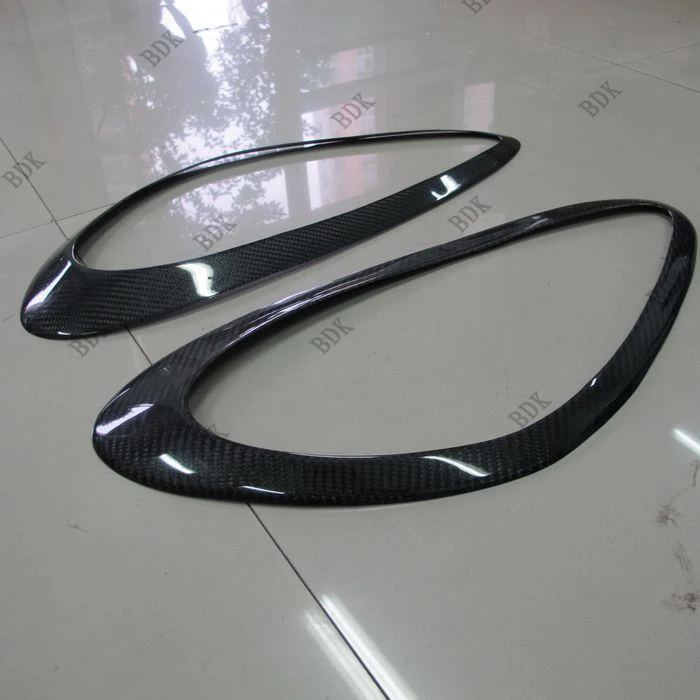 Подходит для Porsche Cayenne 958 carbon fibe декоративная накладка на переднюю фару 958|cover