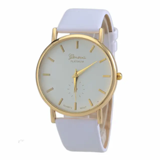 white leather belt Gold case women watch three eyes fashionable blue black dial white leather belt Gold case women watch three eyes fashionable blue black dial