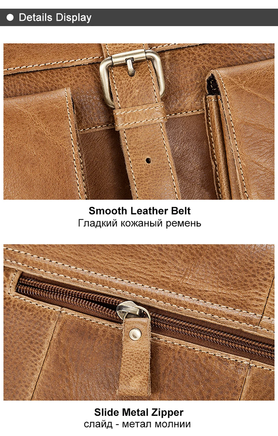 6Briefcase Male Messenger Bag Men's Genuine Leather Laptop Bag for Men Business Casual Soft Handle 14 Inches Shoulder Bags